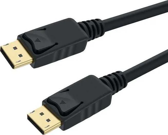 DisplayPort laido jungtys su fiksatoriais