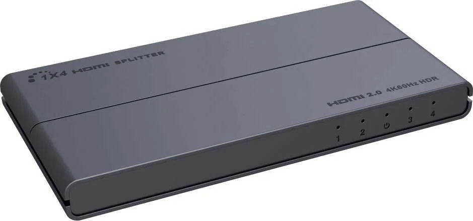 PremiumCord PREMIUMCORD HDMI 2.0 skirstytuvas 1–4 portų, 4K x 2K/60Hz, FULL HD, 3D, HDR podpora