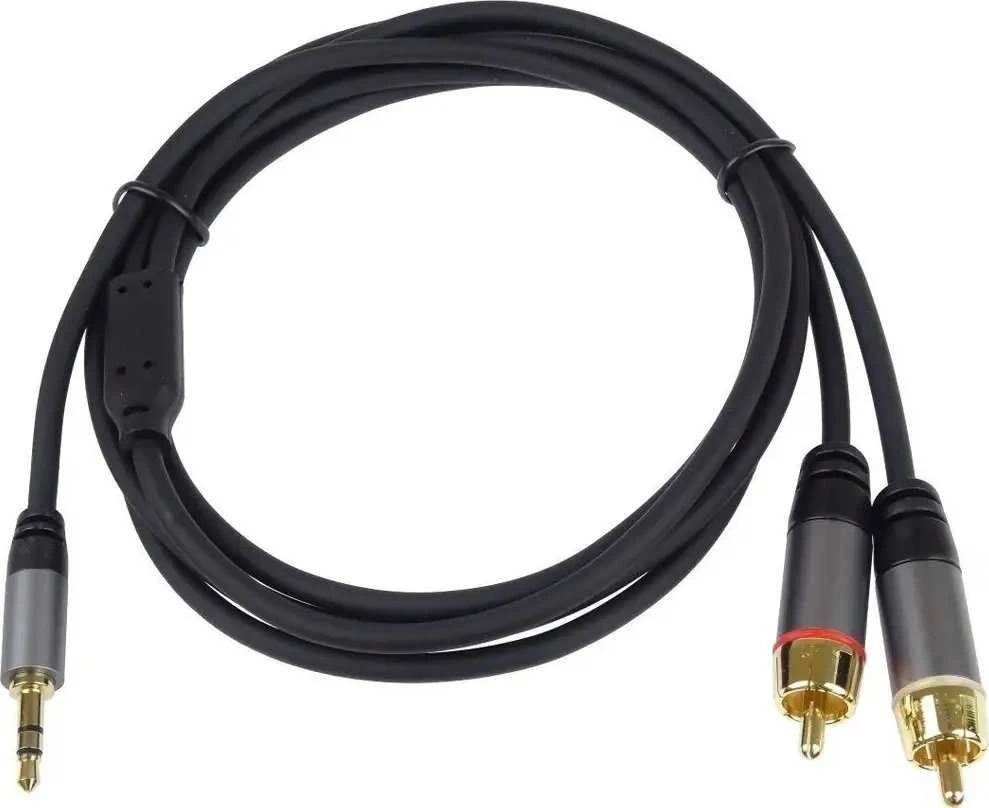 Garso kabelis Jack 3.5mm į 2xRCA 1,5m