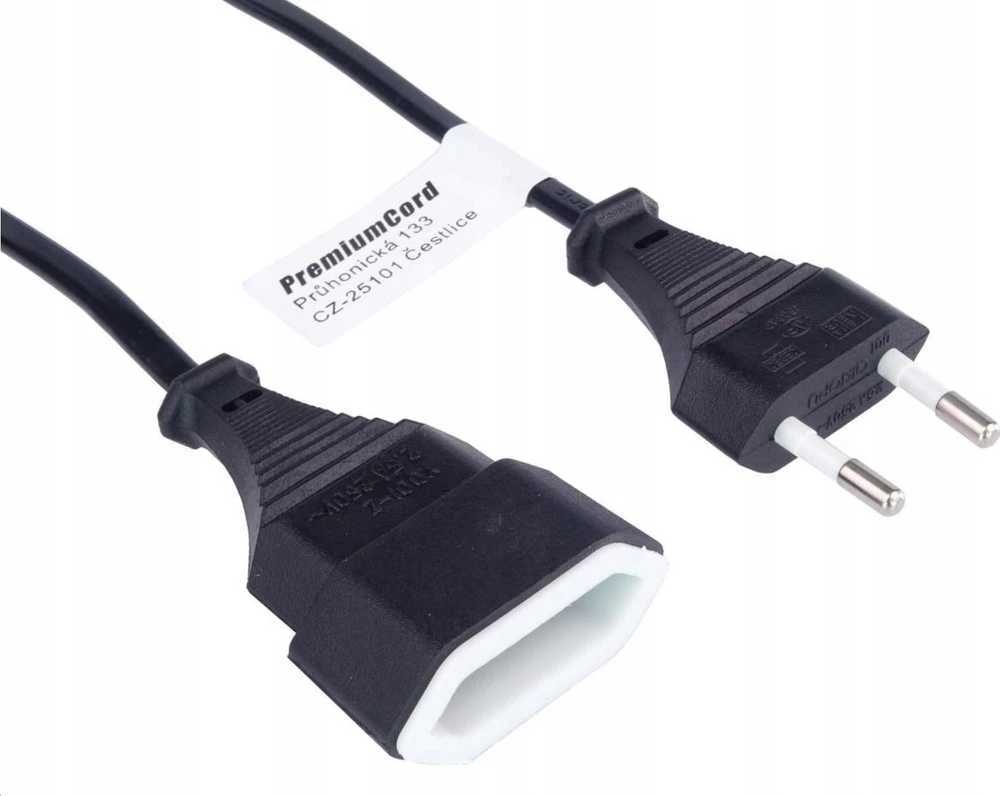 PREMIUMCORD Maitinimo laidas 230V, ilgintuvas, 2m