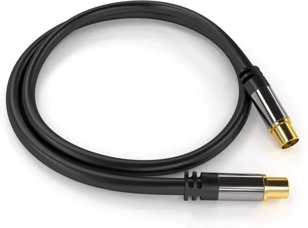 „PremiumCord PREMIUMCORD“ antenos prijungimo kabelis, V/F, 75 omų, 135 dB, 4 kartus ekranuotas, 1,5 m
