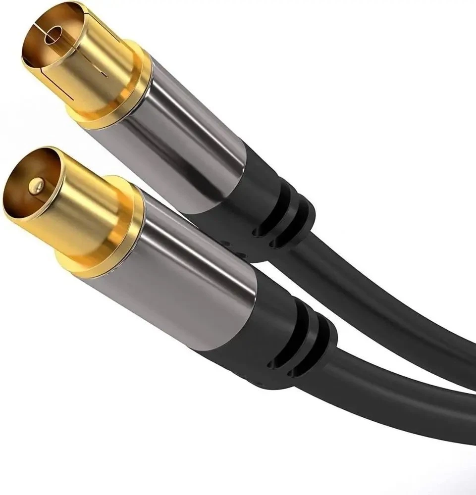„PremiumCord PREMIUMCORD“ antenos prijungimo kabelis, V/F, 75 omų, 135 dB, 4 kartus ekranuotas, 1,5 m