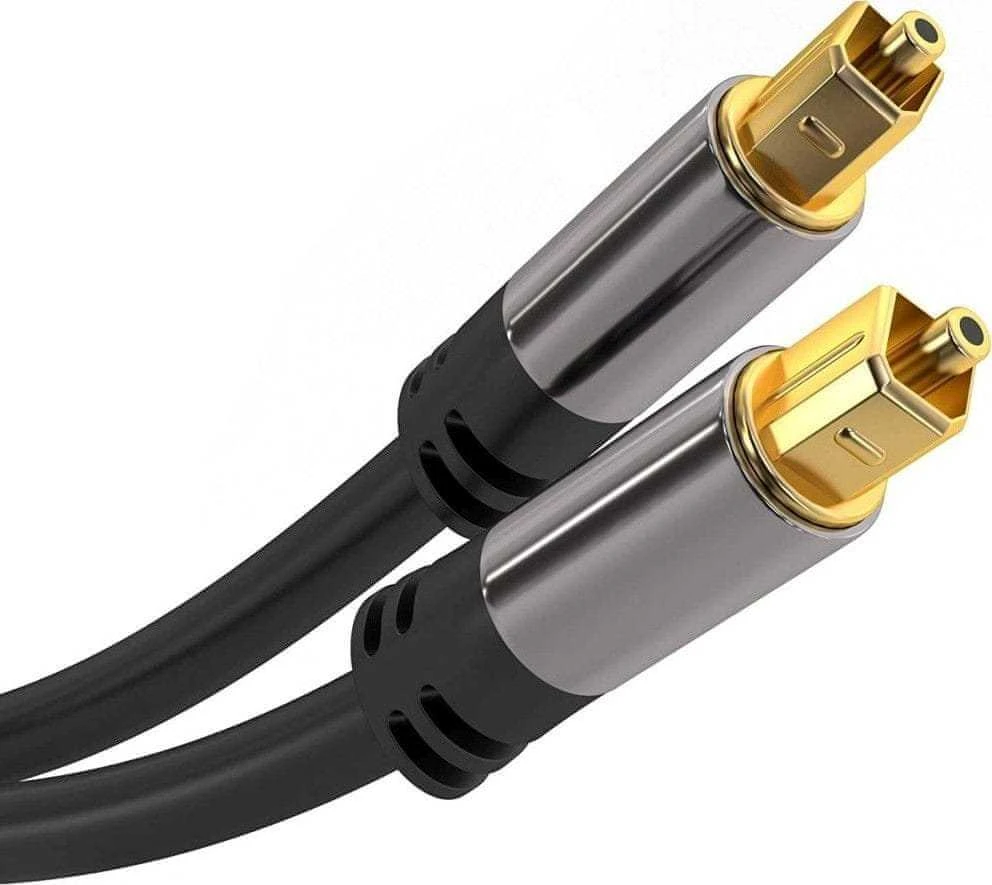 PremiumCord Kabelis Toslink M/M, OD: 6mm, Auksinis dizainas 3m