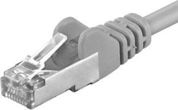 PremiumCord PREMUMCORD Lopšys CAT.6 F / UTP kabelis, RJ45 -RJ45, AWG 26 3m pilka