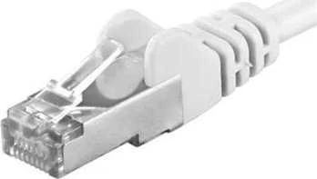 PremiumCord PREMIUMCORD Patch kabelis CAT6a S-FTP, RJ45-RJ45, AWG 26/7 0,5m balta
