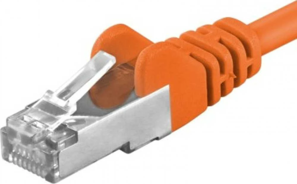 PremiumCord PREMIUMCORD Patch kabelis CAT6a S-FTP, RJ45-RJ45, AWG 26/7 0,5m oranžinė