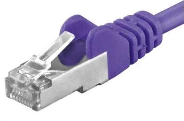 PremiumCord PREMIUMCORD Patch kabelis CAT6a S-FTP, RJ45-RJ45, AWG 26/7 0,25m fialová