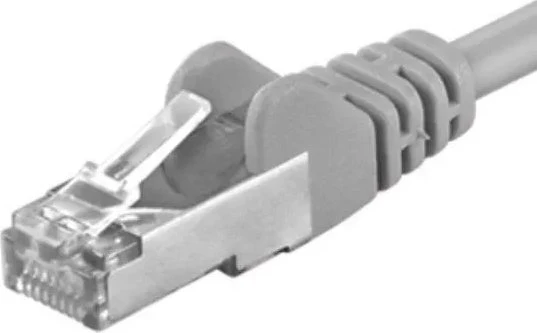 PremiumCord PREMIUMCORD Patch kabelis CAT6a S-FTP, RJ45-RJ45, AWG 26/7 0,25m pilka