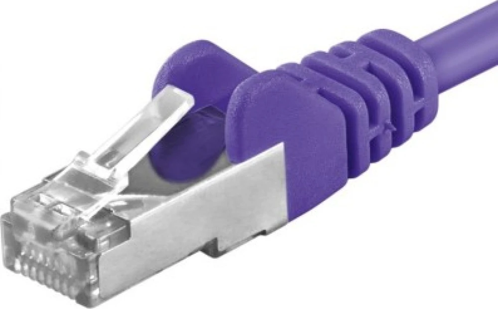 PremiumCord PREMIUMCORD Patch kabelis CAT6a S-FTP, RJ45-RJ45, AWG 26/7 3m purpurinis
