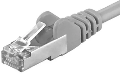 PremiumCord Patch kabelis CAT6a S-FTP 1m Pilka (sp6asftp010)