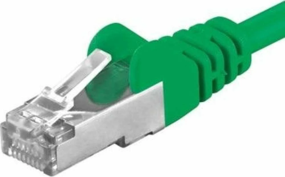 PremiumCord PREMIUMCORD Patch kabelis CAT6a S-FTP, RJ45-RJ45, AWG 26/7 10m žalia