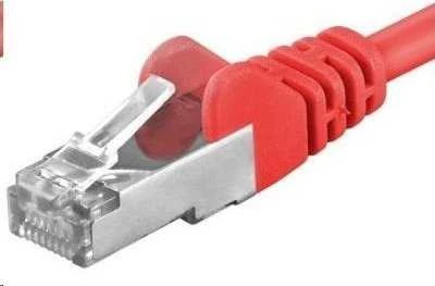 PremiumCord PREMIUMCORD Patch kabelis CAT6a S-FTP, RJ45-RJ45, AWG 26/7 7m raudonas