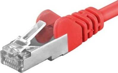 PREMIUMCORD Patch kabelis CAT6a S-FTP, RJ45-RJ45, AWG 26/7 1,5m raudona