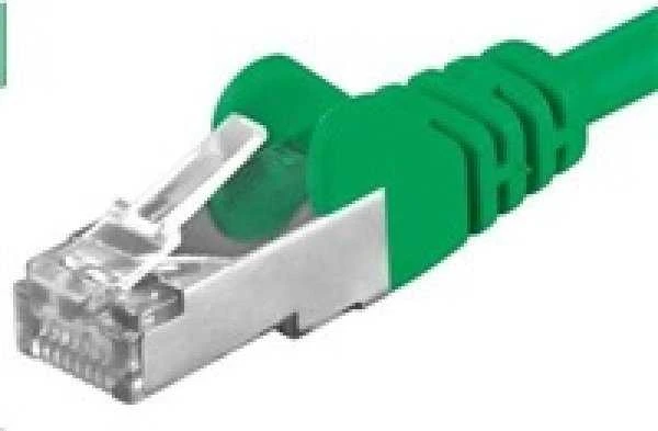 PremiumCord PREMIUMCORD Patch kabelis CAT6a S-FTP, RJ45-RJ45, AWG 26/7 1m žalia
