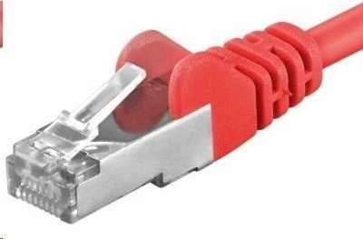 PREMIUMCORD Patch kabelis CAT6a S-FTP, RJ45-RJ45, AWG 26/7 3m raudona