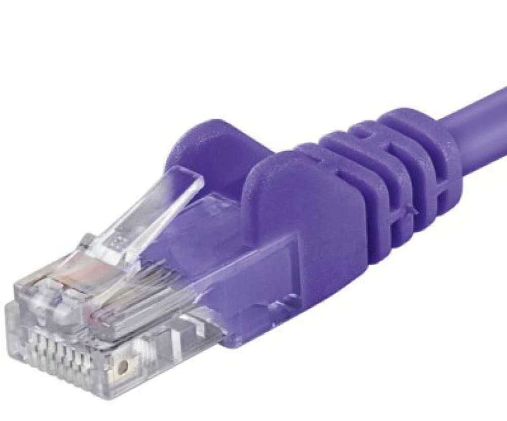 PREMIUMCORD patch kabelis UTP RJ45-RJ45 CAT5e 1.5m violetinis