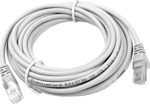 PremiumCord PremiumCord Patch kabelis UTP RJ45-RJ45 CAT6 5m pilka