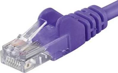 PremiumCord Patch kabelis UTP RJ45-RJ45 CAT6 1,5 m purpurinis