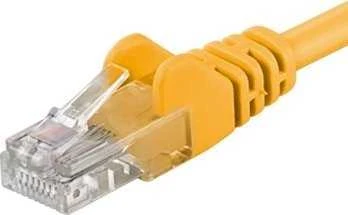 PremiumCord PremiumCord Patch kabelis UTP RJ45-RJ45 CAT6 1,5m geltonas