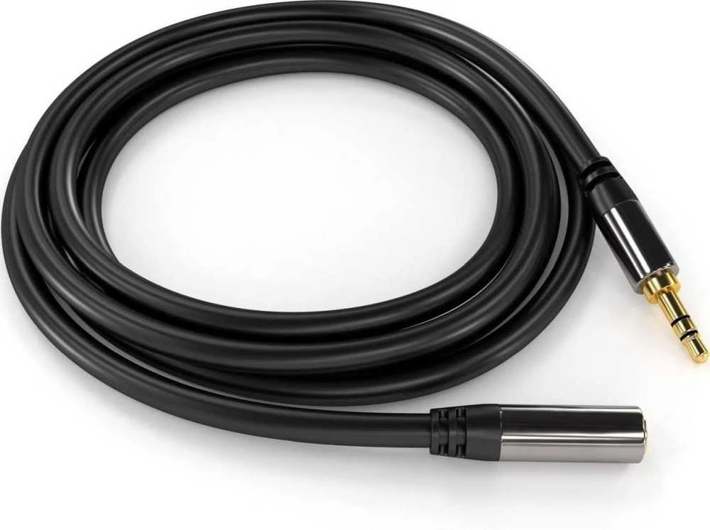 PREMIUMCORD prailginimo laidas, lizdas 3,5 mm - lizdas 3,5 mm M/F 5 m
