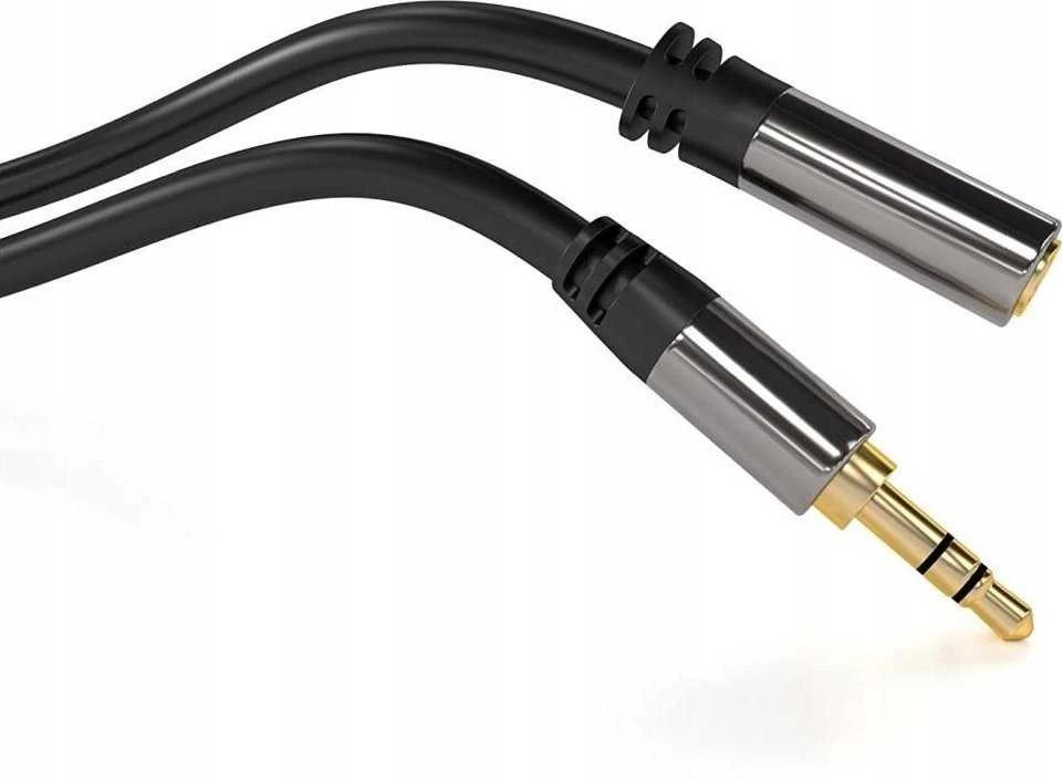 PREMIUMCORD prailginimo laidas, lizdas 3,5 mm - lizdas 3,5 mm M/F 5 m
