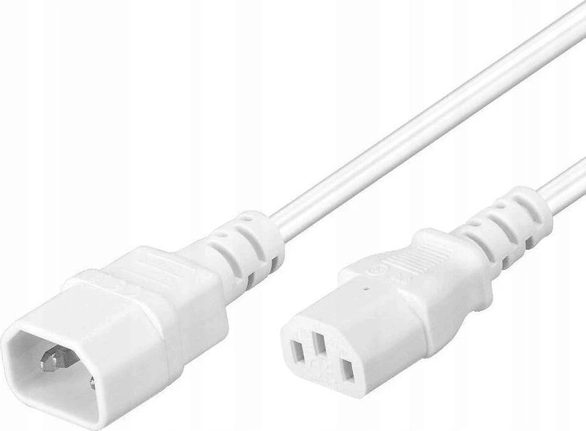 PREMIUMCORD Prailginimo kabelio maitinimo tinklas 230V, C13-C14, baltas 3m