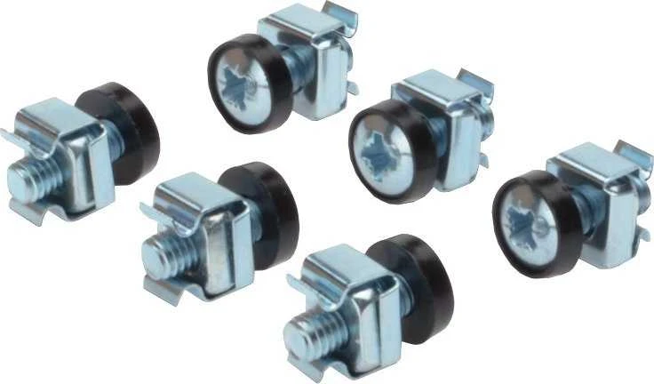 „PremiumCord Rack“ tvirtinimo rinkinys, 50x M6 varžtas, 50x veržlė, 50x plastikinė poveržlė