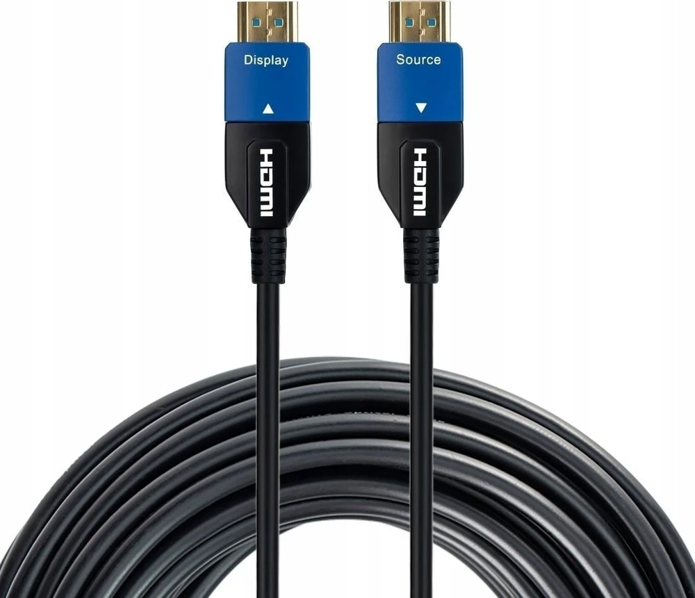 PremiumCord HDMI 2.1 optinis kabelis su Display ir Source jungtimis