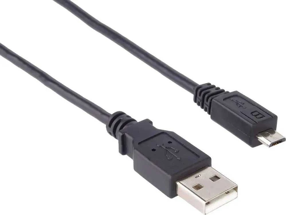 Kabelis USB PremiumCord USB-A - micro-B 0.5 m Juodas (ku2m02f)
