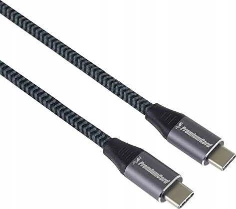 Kabelis USB PremiumCord USB-C - USB-C 1.5 m Juodas (ku31ct15)