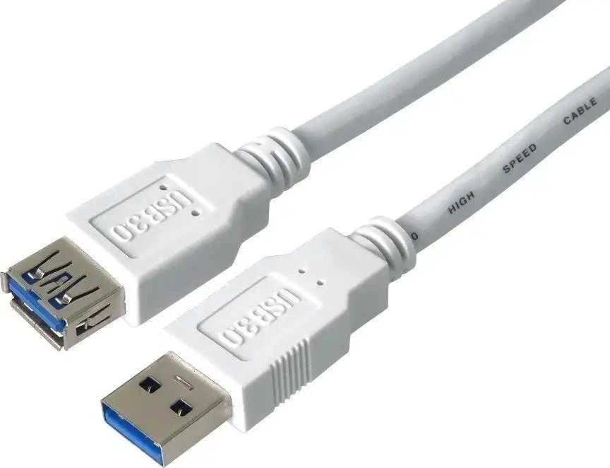 Kabelis USB PremiumCord USB-A - USB-A 3 m Baltas (ku3paa3w)