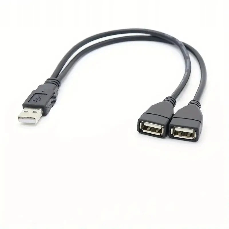 PREMIUMCORD USB 2.0 įkrovimo laidas, 15 cm, juodas