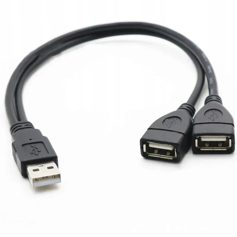PREMIUMCORD USB 2.0 įkrovimo laidas, 15 cm, juodas