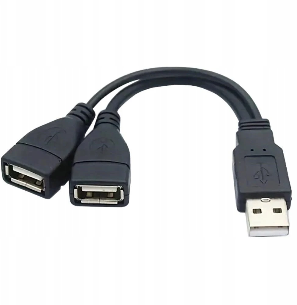 PREMIUMCORD USB 2.0 įkrovimo laidas, 15 cm, juodas