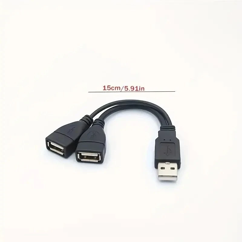 PREMIUMCORD USB 2.0 įkrovimo laidas, 15 cm, juodas