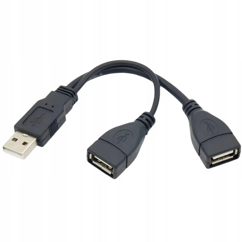 PREMIUMCORD USB 2.0 įkrovimo laidas, 15 cm, juodas