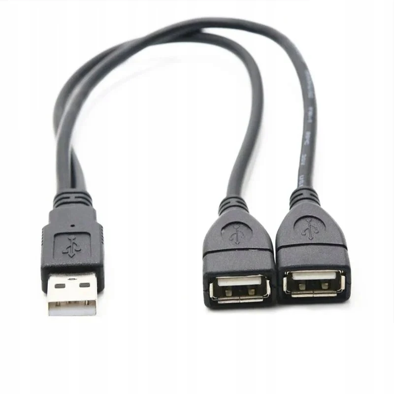 PREMIUMCORD USB 2.0 įkrovimo laidas, 15 cm, juodas