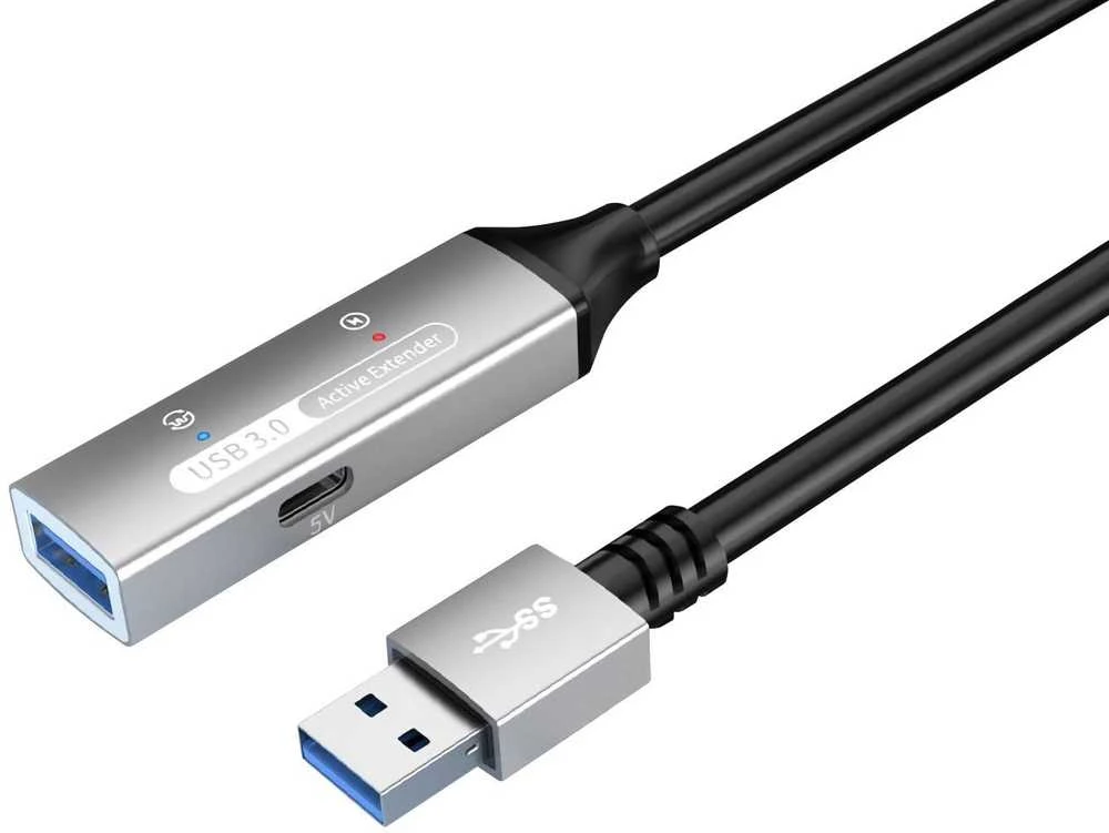 „PremiumCord PREMIUMCORD“ USB 3.2 kartotuvo ir prailginimo kabelis, kištukas-lizdas, 5 Gbps, aliuminis, 5 m