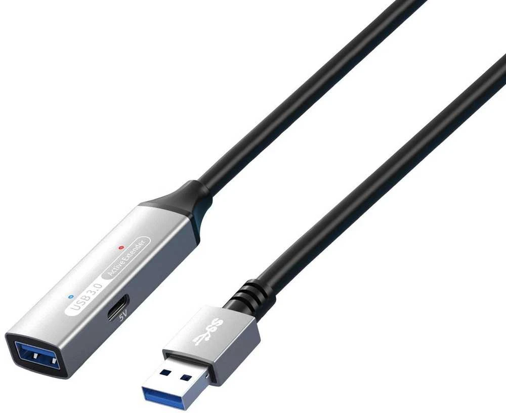 „PremiumCord PREMIUMCORD“ USB 3.2 kartotuvo ir prailginimo kabelis, kištukas-lizdas, 5 Gbps, aliuminis, 5 m