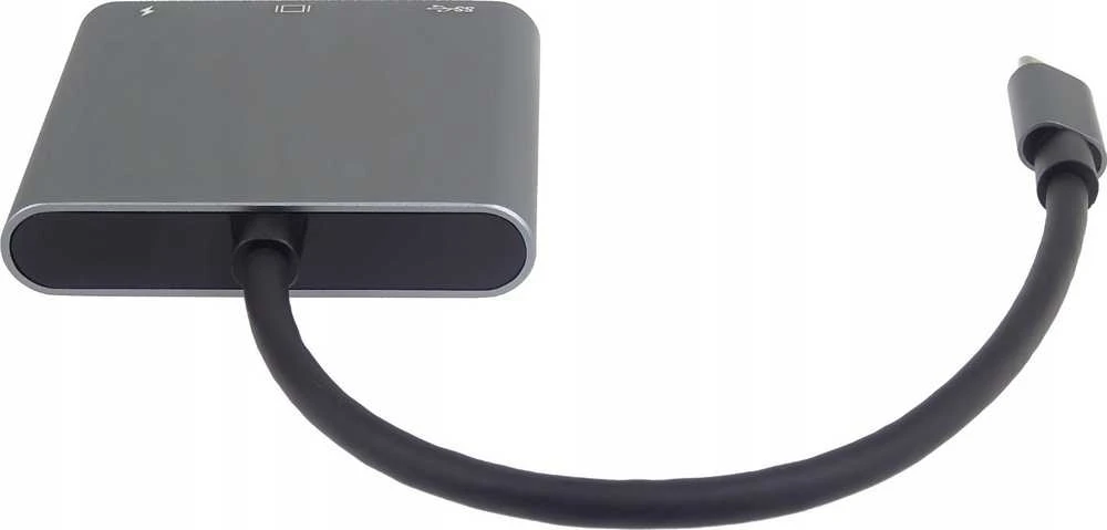 PremiumCord USB-C į HDMI + USB3.0 + PD adapteris, 4K ir FULL HD 1080p raiška