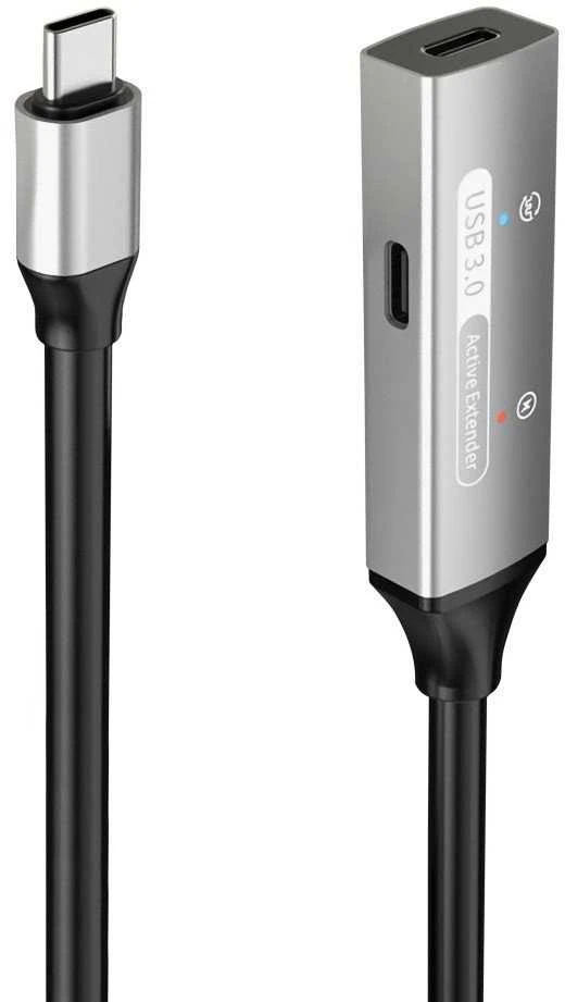 „PremiumCord PREMIUMCORD“ USB-C kartotuvo ir prailginimo kabelis, kištukas-lizdas, 5 Gbps, aliuminis, 5 m