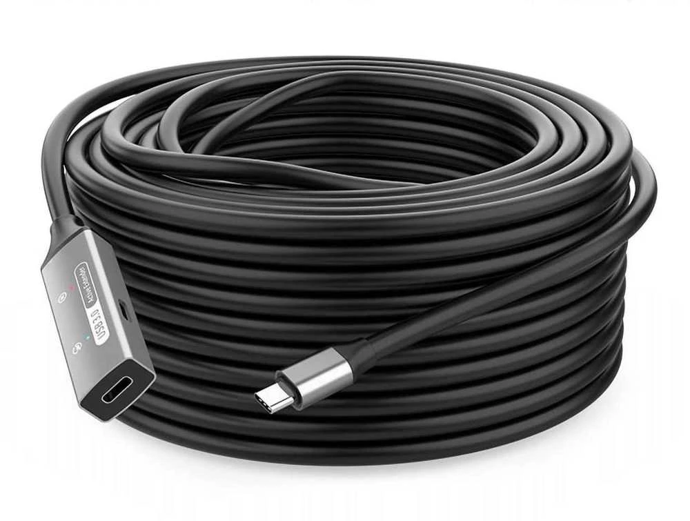 „PremiumCord PREMIUMCORD“ USB-C kartotuvo ir prailginimo kabelis, kištukas-lizdas, 5 Gbps, aliuminis, 5 m
