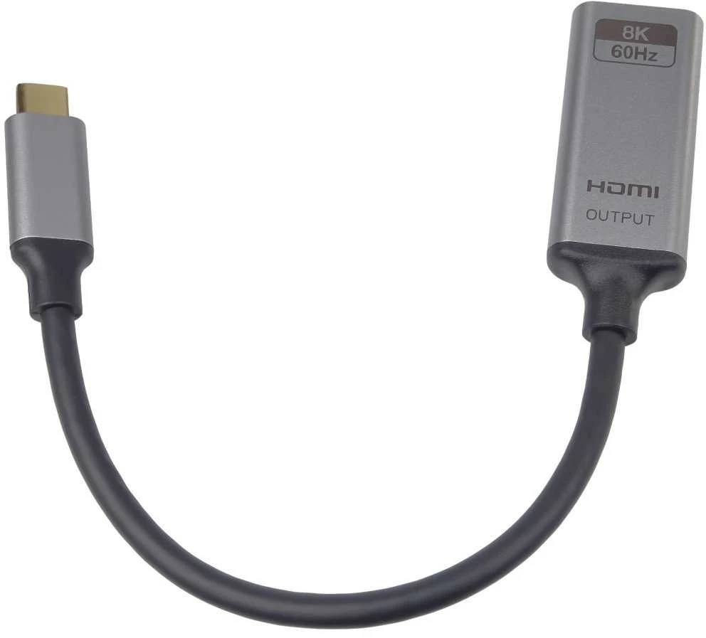 „PremiumCord“ USB-C–HDMI adapteris, vaizdo raiška 8K@60Hz, 4K@144Hz, 20cm