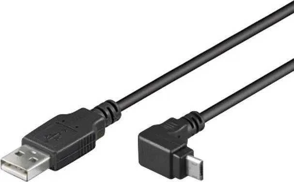 Kabelis USB PremiumCord USB-A - microUSB 1 m Juodas (ku2m1f-90)