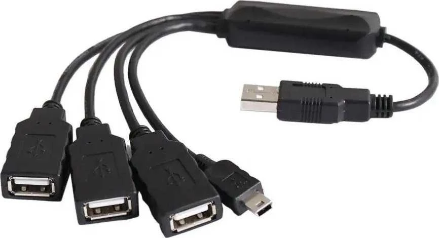 HUB USB PremiumCord PremiumCord USB2.0 HUB 4-portový Juodas cable