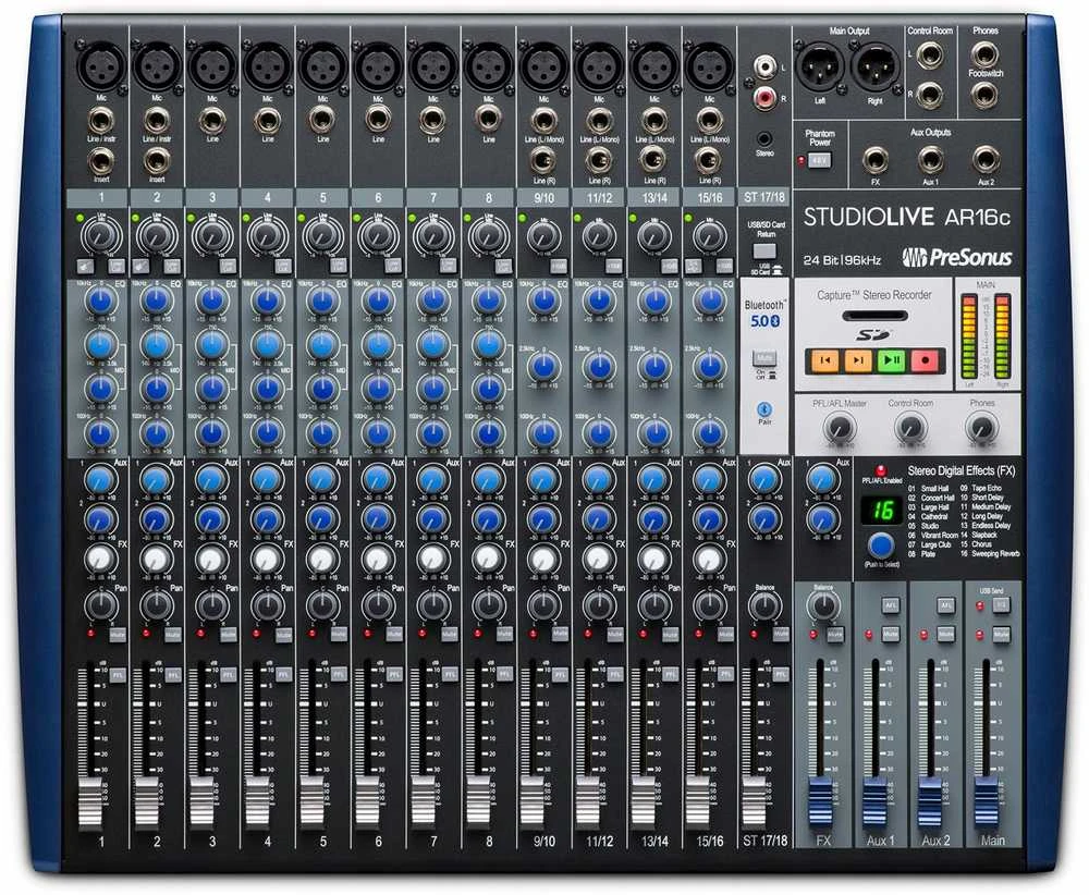 PreSonus StudioLive Mixer AR16c USB