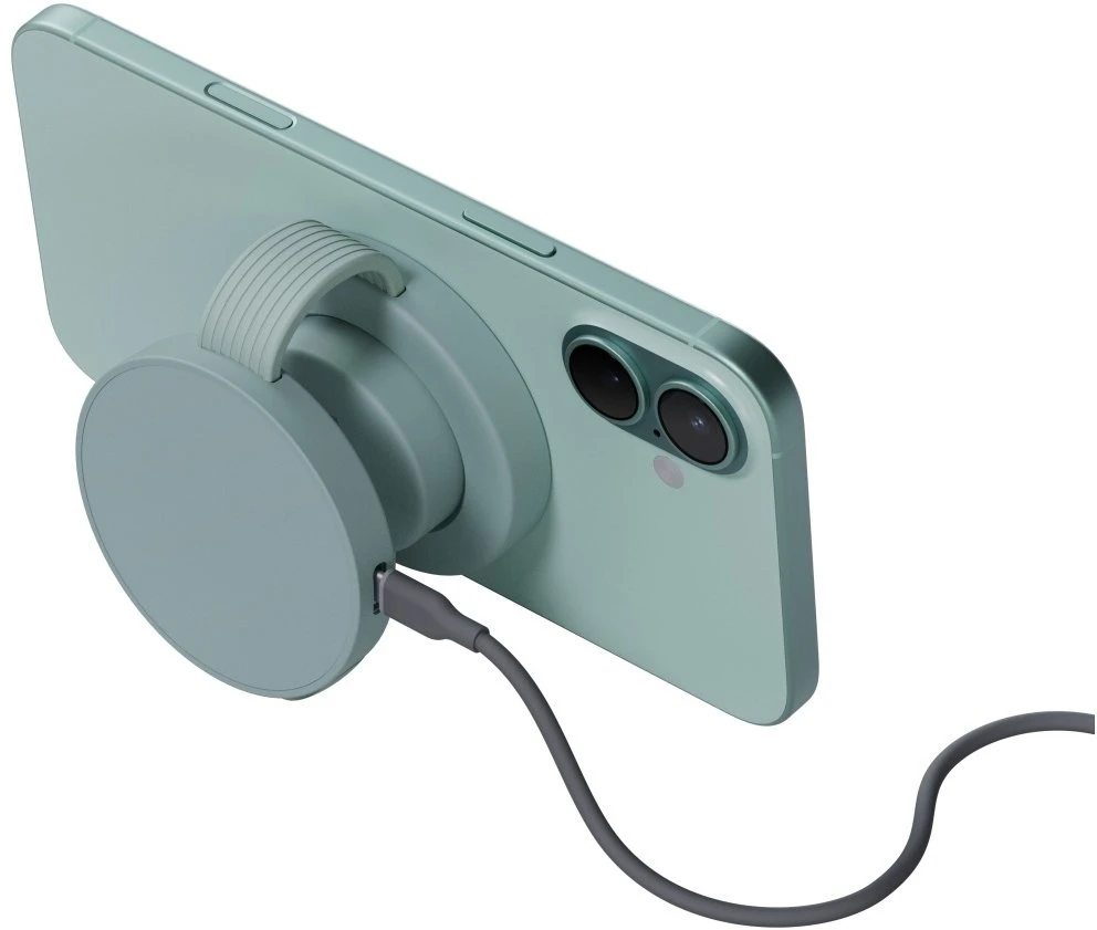 Energea Belaidis įkroviklis Bazic GoMag Trio 2 3in1 15W magnetic skirtas iPhone/Watch/AirPods pistachio