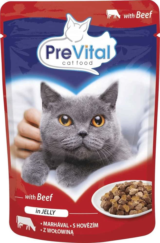 Kačių Maistas - PREVITAL Jautiena Želė 100g