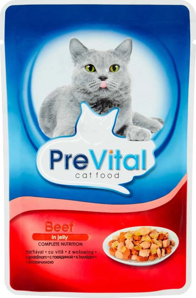 Kačių Maistas - PREVITAL Jautiena Želė 100g