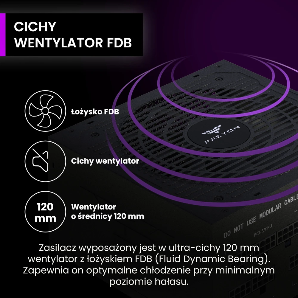 PREYON Eagle Power Bronze 650W (PEPB650W) maitinimo šaltinis